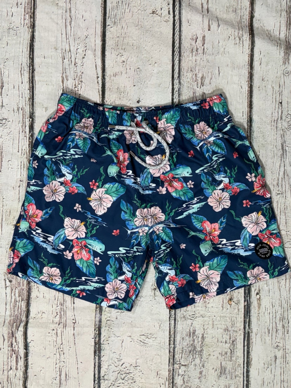 Ron Jon Surf Shop Floral Board Shorts Swim Trunks Bathing Suit